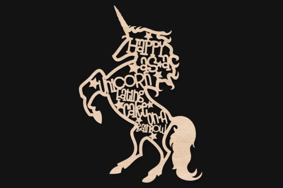 Download Happy As a Unicorn Svg Laser Cut Sign - Unicorn svg Collection