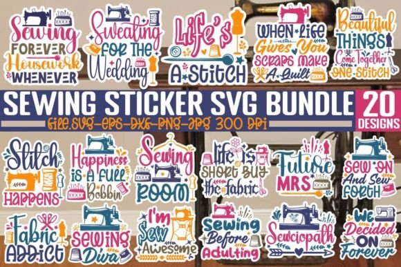 Download Sewing Sticker SVG Bundle,Sewing SVG - Sewing svg Collection