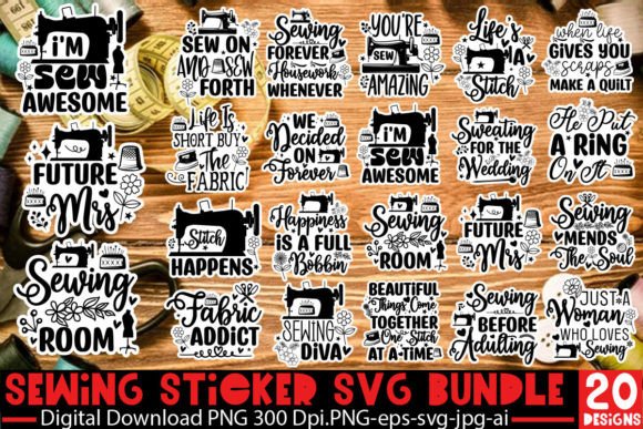 Download Sewing SVG Sticker Bundle, Sewing Quotes - Sewing svg Collection