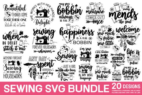 Download Sewing SVG Bundle, Sewing Machine SvgSew - Sewing svg Collection